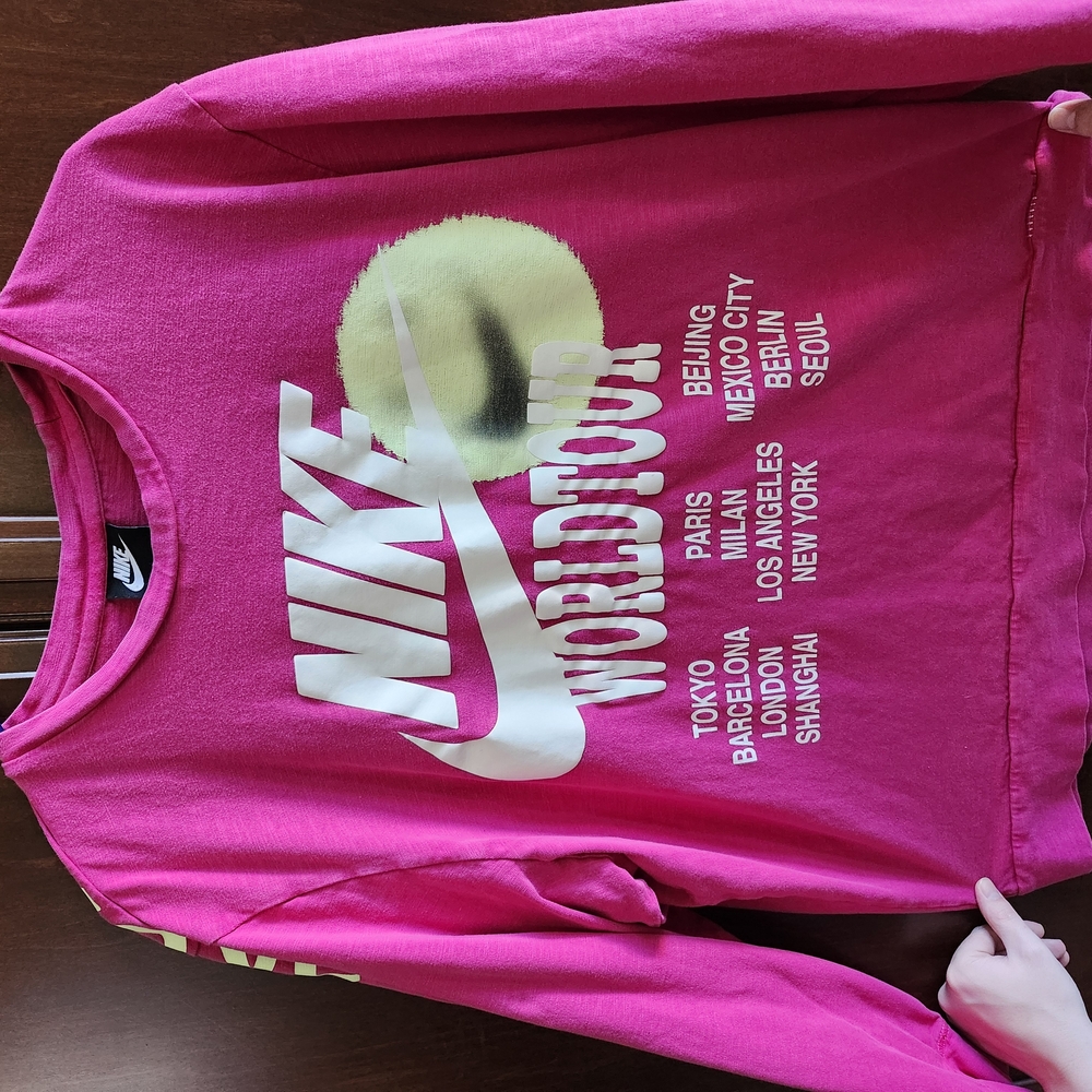 Nike Pink Long Sleeve Tee